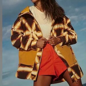 FP Movement by Free People Gold and Brown Puffer Coat